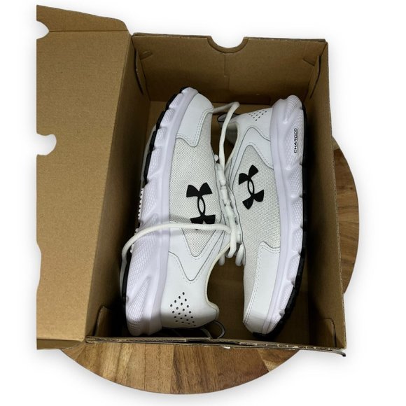 Under Armour Womens Charged Assert 9 White Black Size 6 Running Shoes Women - Picture 12 of 12